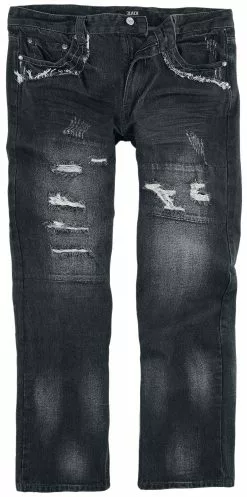"Salomon" Jeans Zwart-used Look Van Black Premium By EMP