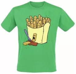 Brandfun Frietmoord "Chips" T-shirt Groen Van Frietmoord