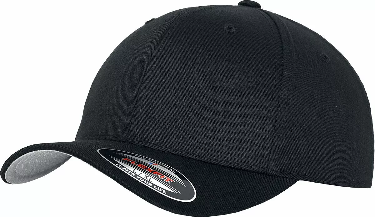 "Wooly Combed" Cap Zwart Van Flexfit