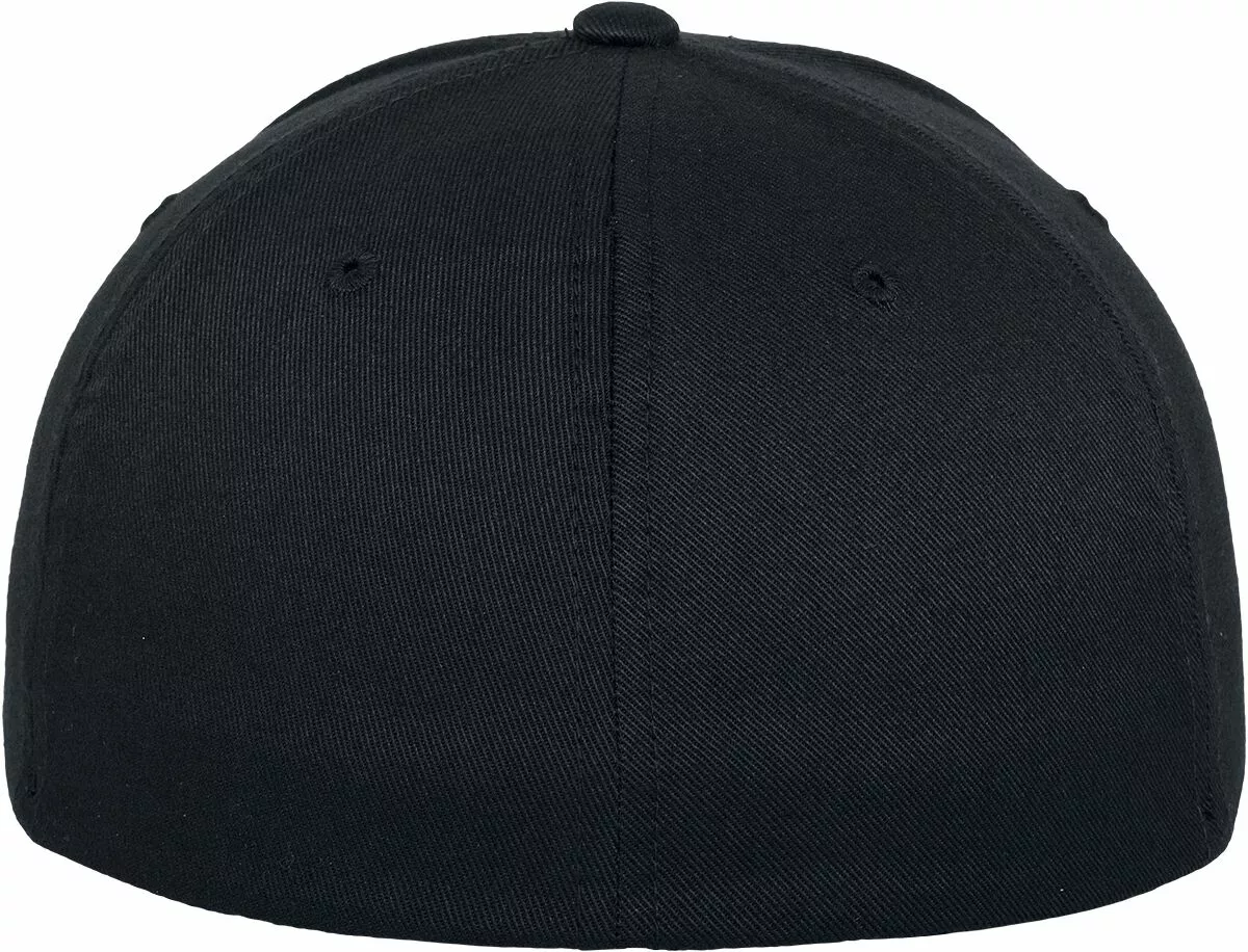 "Wooly Combed" Cap Zwart Van Flexfit - Afbeelding 3