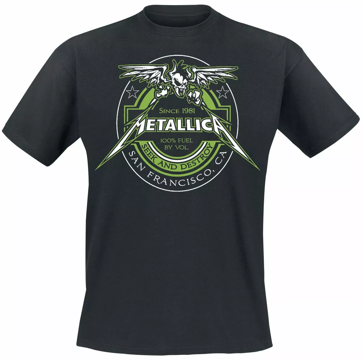 "100% Fuel - Seek And Destroy" T-shirt Zwart Van Metallica