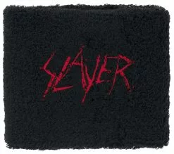 "Logo - Wristband" Zweetbandje Zwart Van Slayer
