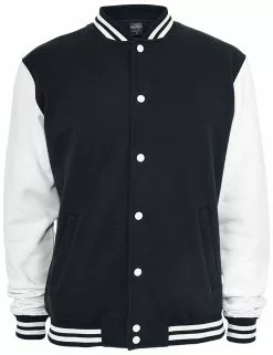 "2-Tone College" Collegejas Zwart-wit Van Urban Classics