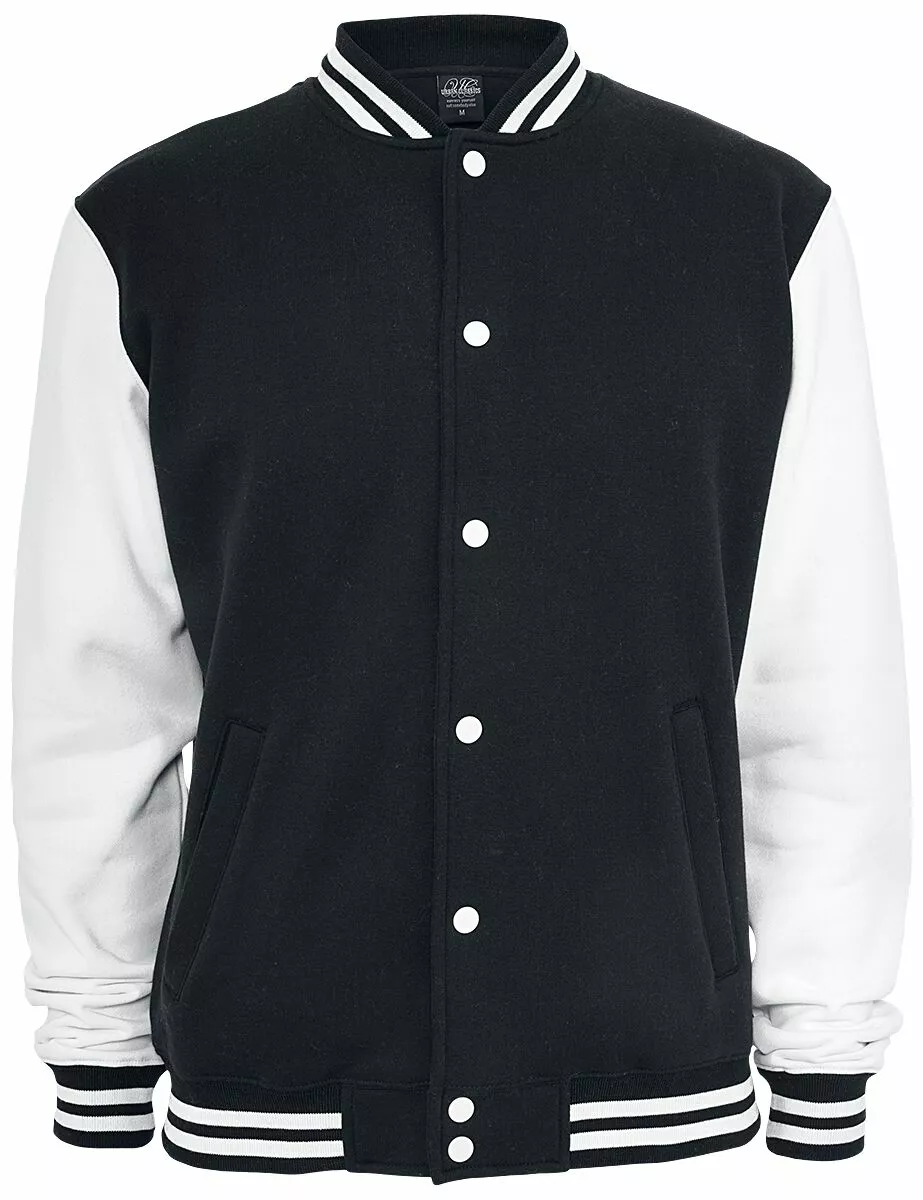 "2-Tone College" Collegejas Zwart-wit Van Urban Classics