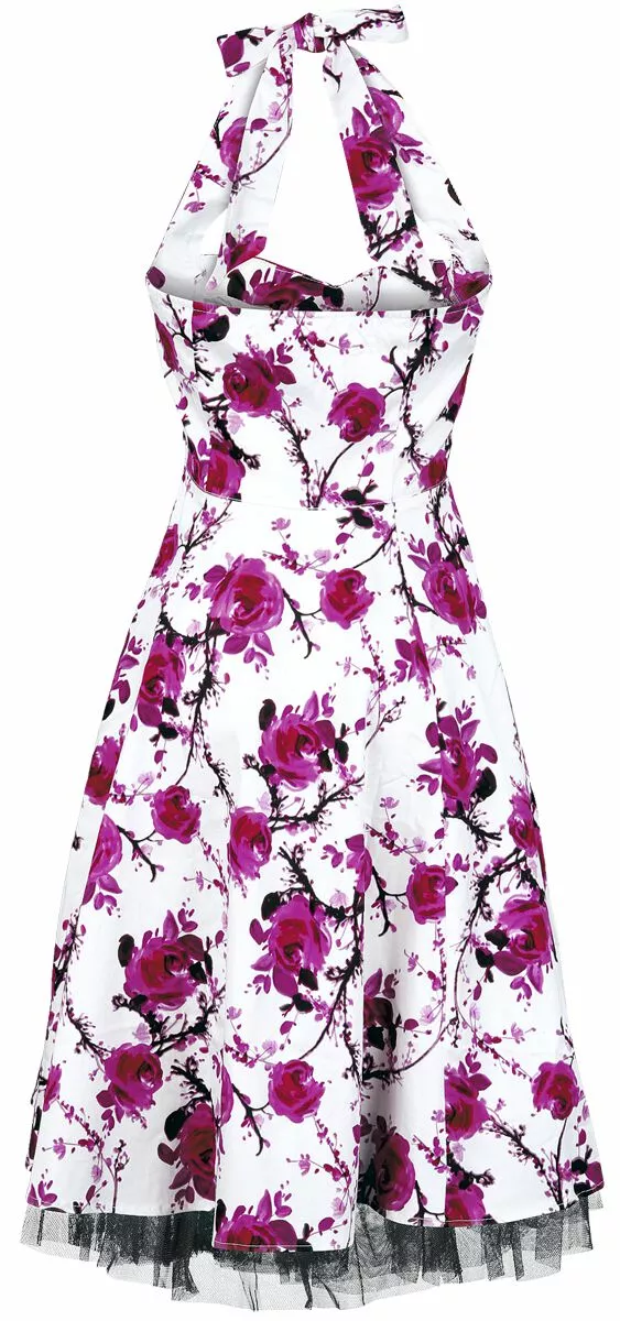 "Pink Floral Dress" Medium-lengte Jurk Wit-felroze Van H&R London - Afbeelding 2