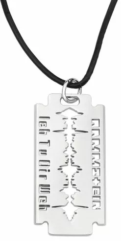 "Scheermes "Ich Tu Dir Weh"" Hanger Zilverkleurig Van Rammstein