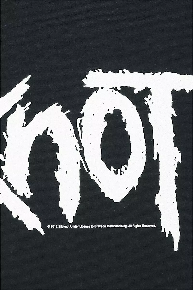 "White Logo" T-shirt Zwart Van Slipknot - Afbeelding 3