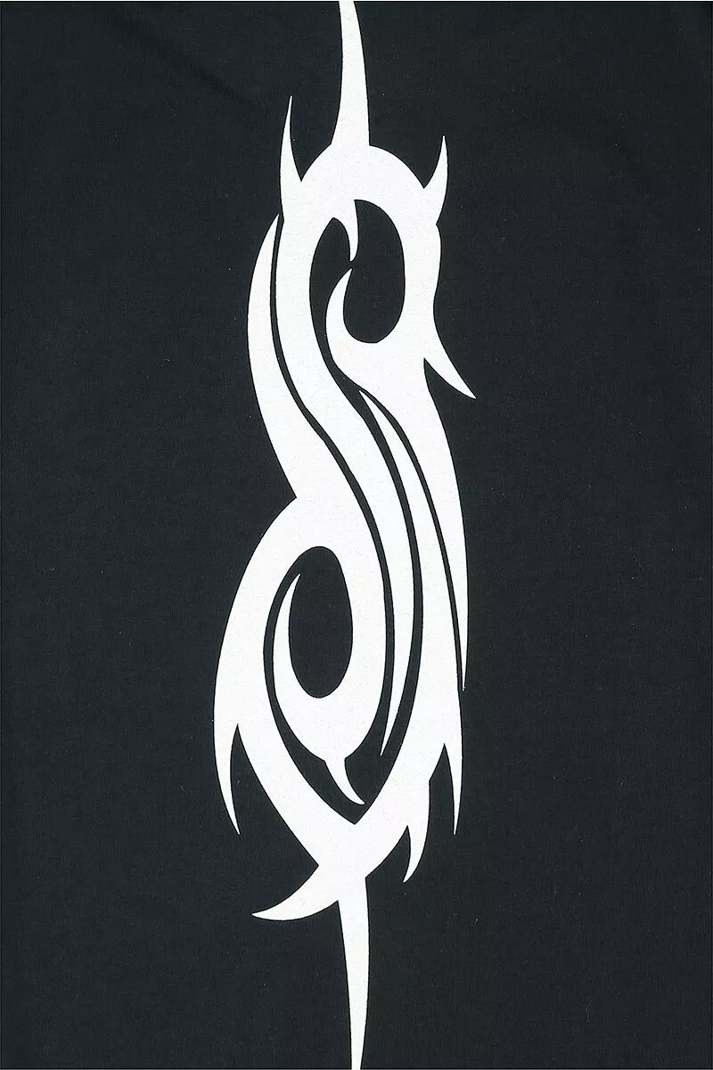"White Logo" T-shirt Zwart Van Slipknot - Afbeelding 4
