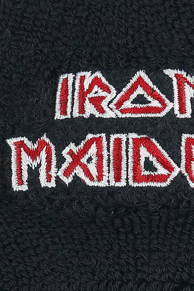 "Logo - Wristband" Zweetbandje Zwart Van Iron Maiden - Afbeelding 3