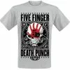 "Punchagram" T-shirt Grijs Gemêleerd Van Five Finger Death Punch