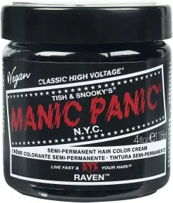"Raven Black - Classic" Haarverf Zwart Van Manic Panic