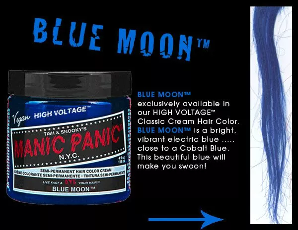 "Blue Moon - Classic" Haarverf Blauw Van Manic Panic - Afbeelding 5