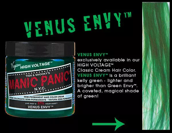 "Venus Envy - Classic" Haarverf Groen Van Manic Panic - Afbeelding 5