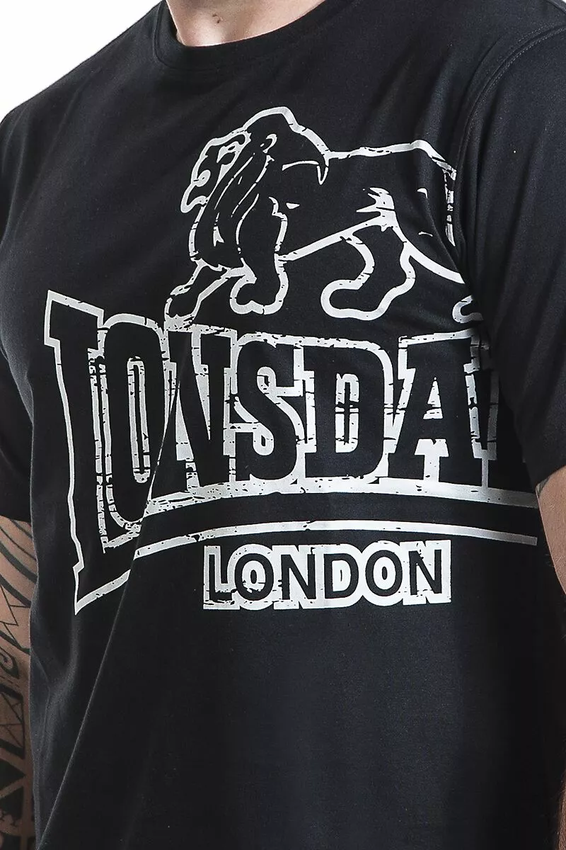 "Langsett" T-shirt Zwart Van Lonsdale London - Afbeelding 3