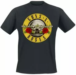 "Distressed Bullet" T-shirt Zwart Van Guns N' Roses