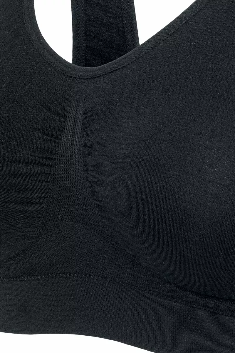 "Padded Sports Bra" BH Zwart Van Urban Classics - Afbeelding 4