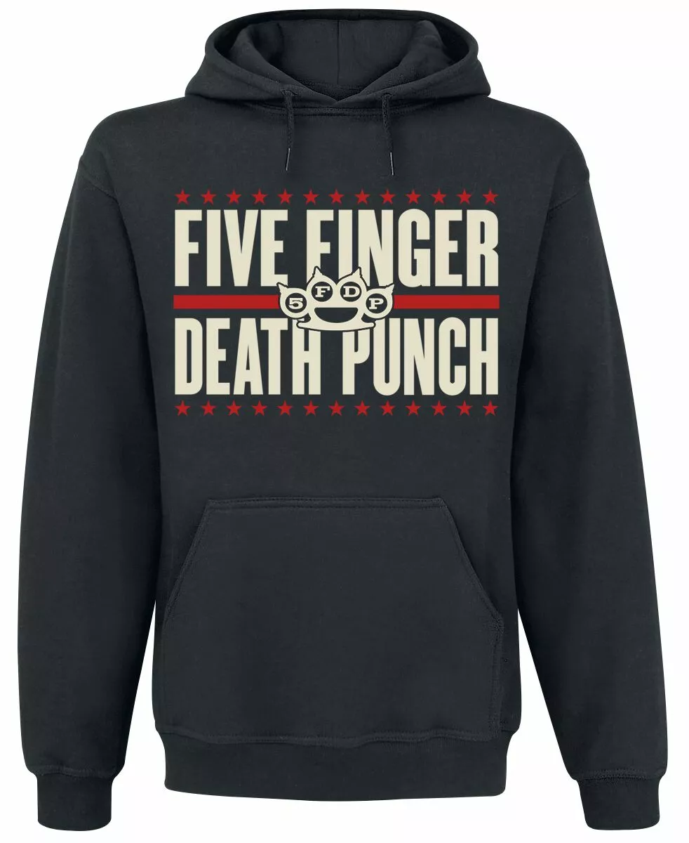 "Punchagram" Trui Met Capuchon Zwart Van Five Finger Death Punch