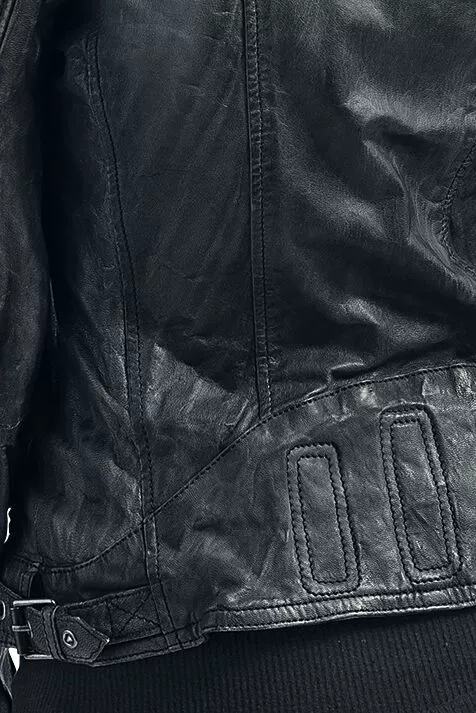 "Chasey" Lederen Jas Zwart Van Gipsy - Afbeelding 9