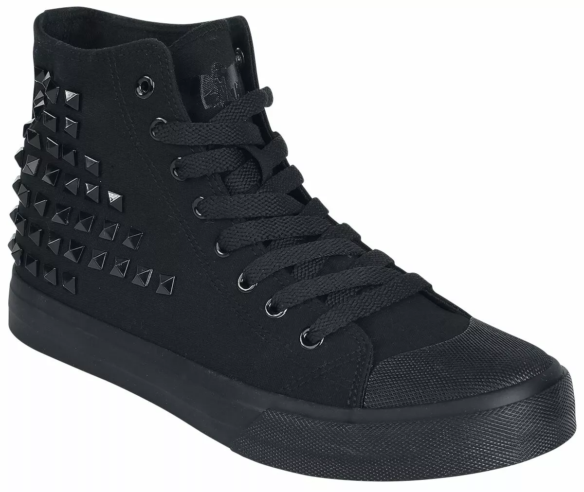 "Walk The Line" Sneakers High Zwart Van Black Premium By EMP