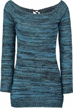 "Hena" Gebreide Trui Turquoise Van Innocent