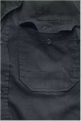 "Hardee" Denim Shirt Zwart Van Brandit - Afbeelding 3