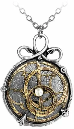 "Anguistralobe" Halsketting Zilverkleurig Van Alchemy Gothic