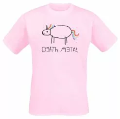 Brandfun Death Metal "Death Metal" T-shirt Lichtroze Van Death Metal