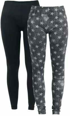 "Built For Double Comfort" Leggings Grijs-zwart Van RED By EMP