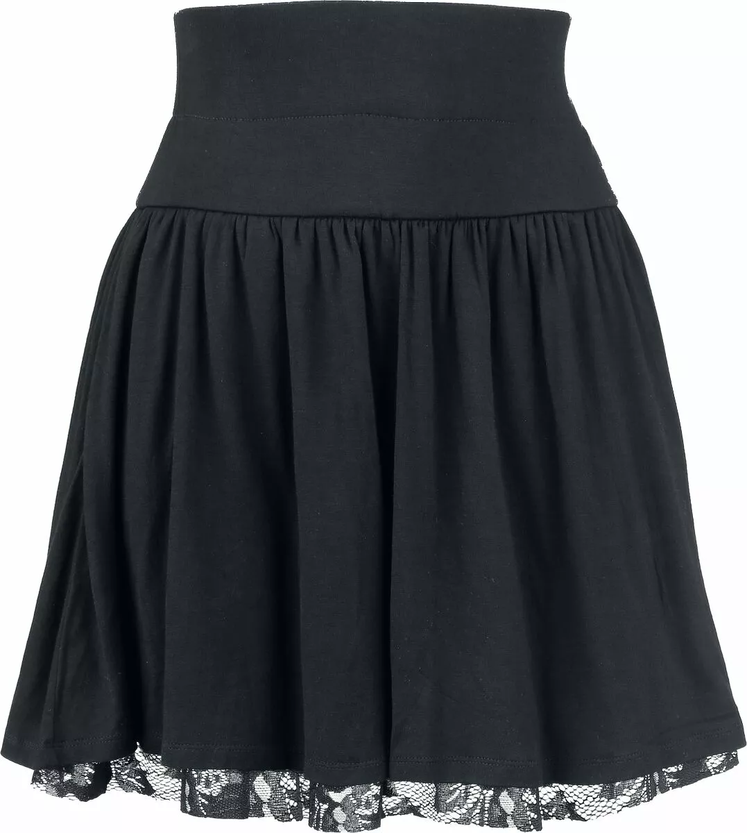 "Floral Lace Skirt" Korte Rok Zwart Van Rotterdamned