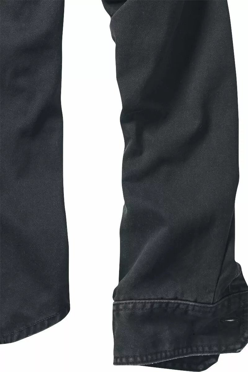 "Vintage Shirt" Longsleeve Zwart Van Brandit - Afbeelding 3