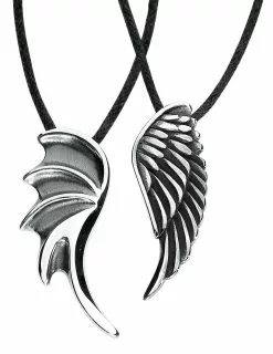 "Angel And Devil" Hanger Zilverkleurig Van EtNox