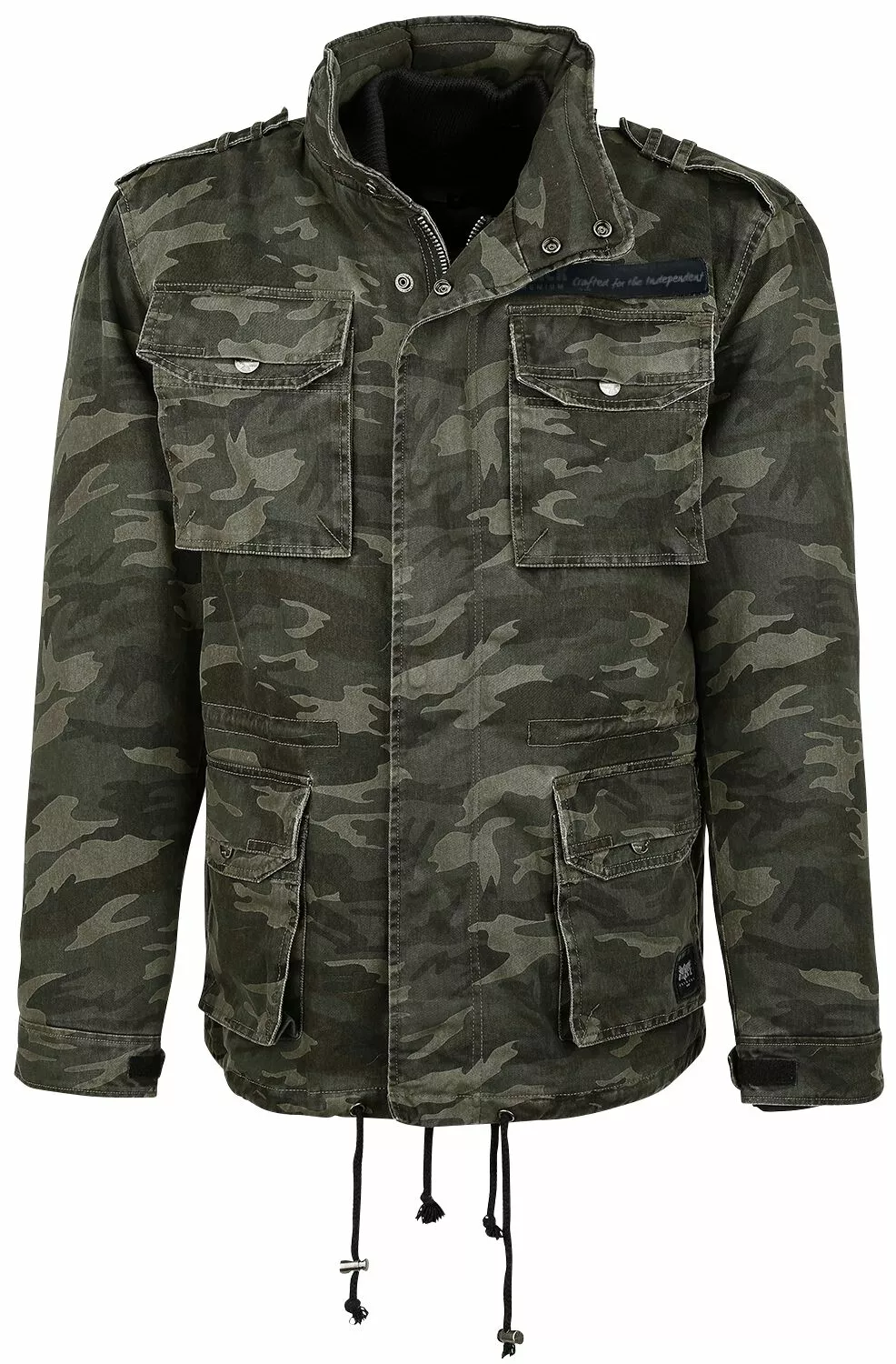 "Army Field Jacket" Winterjas Camouflage Van Black Premium By EMP