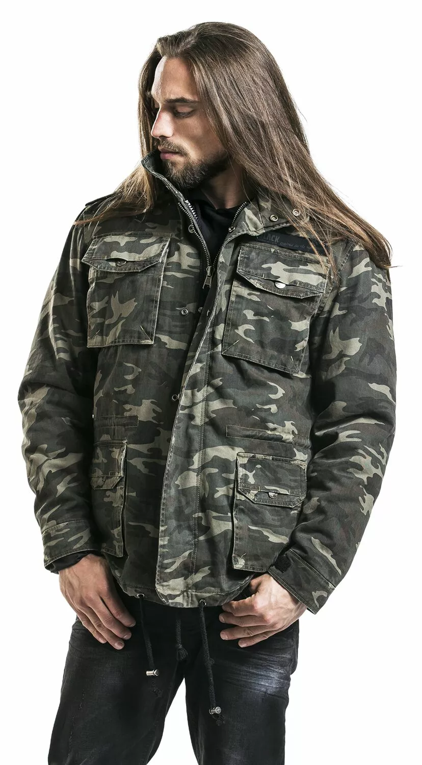 "Army Field Jacket" Winterjas Camouflage Van Black Premium By EMP - Afbeelding 9