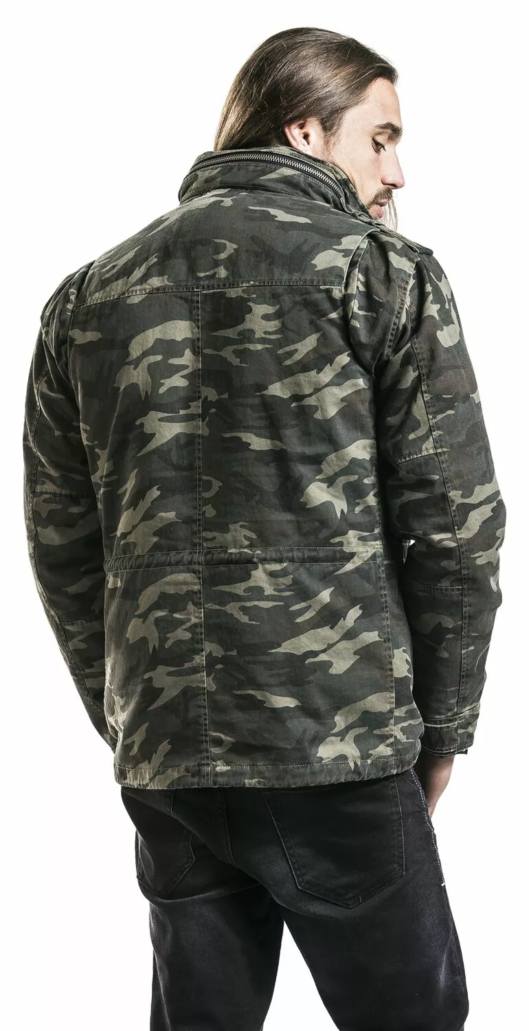 "Army Field Jacket" Winterjas Camouflage Van Black Premium By EMP - Afbeelding 10