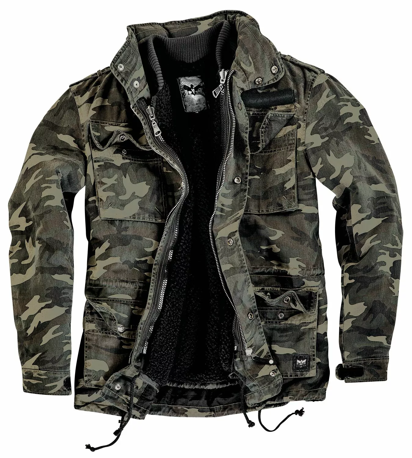 "Army Field Jacket" Winterjas Camouflage Van Black Premium By EMP - Afbeelding 7