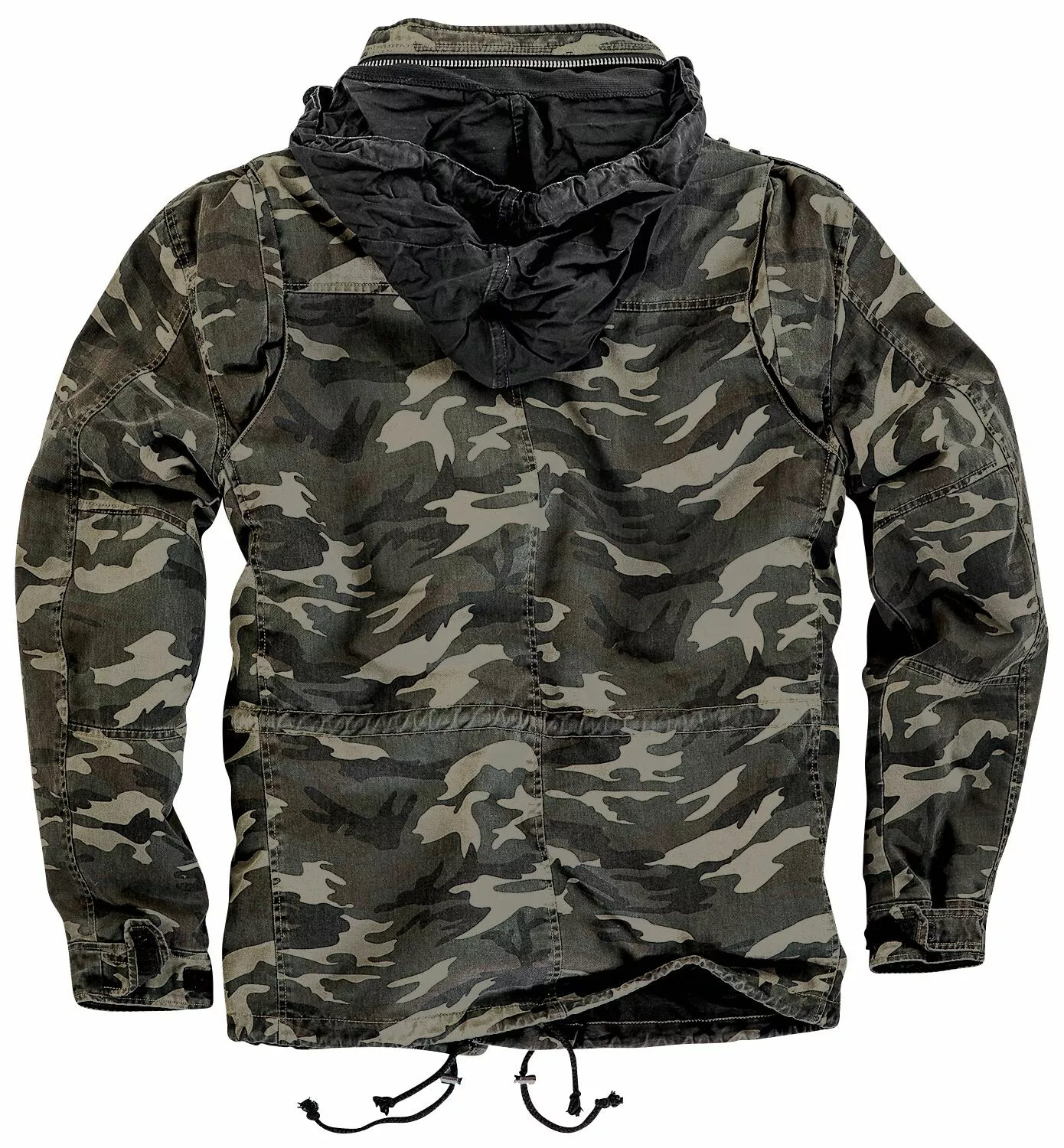 "Army Field Jacket" Winterjas Camouflage Van Black Premium By EMP - Afbeelding 8