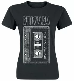 "As You Are Tape" T-shirt Zwart Van Nirvana