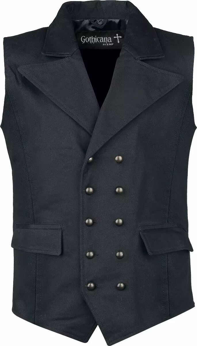 "From Safety To Where" Vest Zwart Van Gothicana By EMP