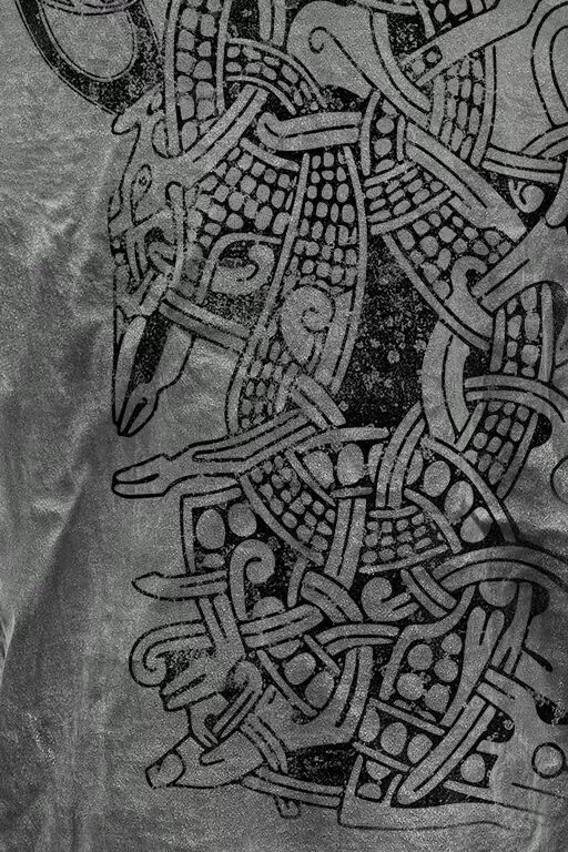 "Thunderstorm" T-shirt Grijs Van Outer Vision - Afbeelding 4