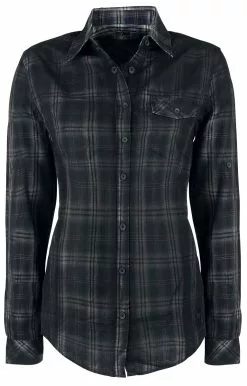 "Cities In Dust" Longsleeve Blauw-grijs Van Black Premium By EMP