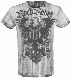 "Rebel Soul" T-shirt Wit Van Rock Rebel By EMP