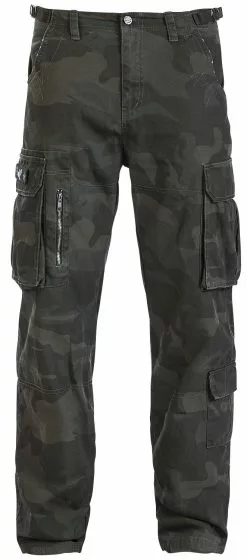 "Army Vintage Trousers" Cargobroeken Dark Camo Van Black Premium By EMP