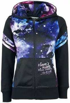 "Freaking Out Loud" Vest Met Capuchon Zwart Van Full Volume By EMP