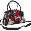 "Skulls And Roses" Handtas Zwart Van Banned Alternative