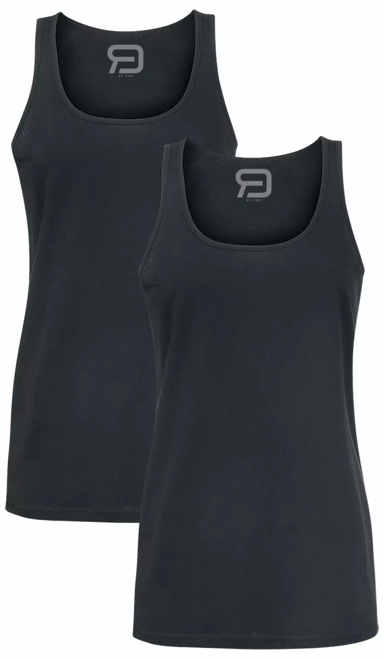 "Tops Double Pack" Top Zwart Van RED By EMP