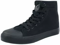"Walk The Line" Sneakers High Zwart Van Black Premium By EMP