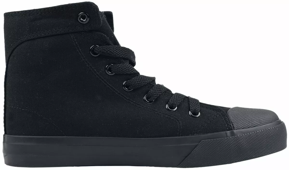 "Walk The Line" Sneakers High Zwart Van Black Premium By EMP - Afbeelding 4