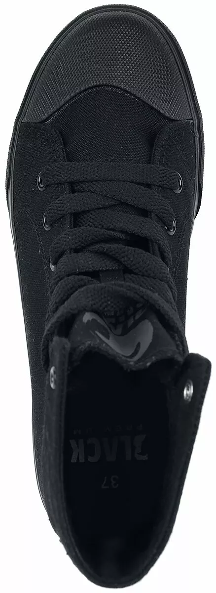"Walk The Line" Sneakers High Zwart Van Black Premium By EMP - Afbeelding 5
