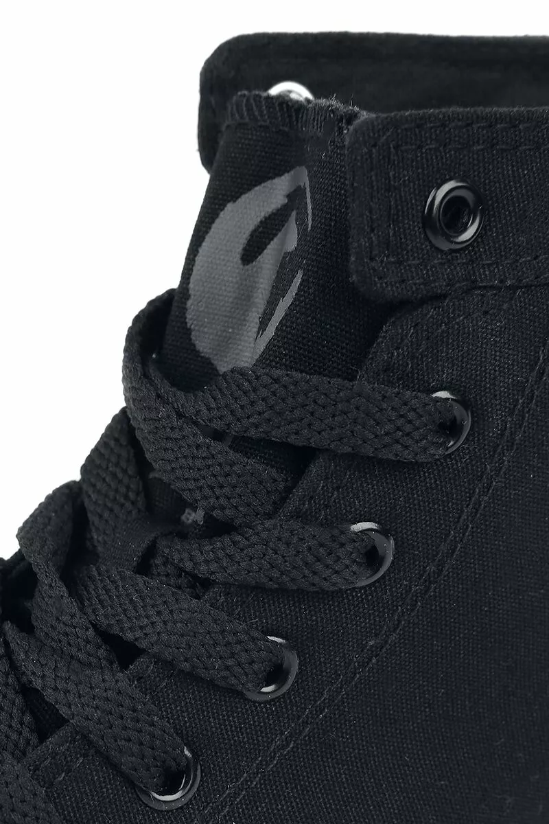 "Walk The Line" Sneakers High Zwart Van Black Premium By EMP - Afbeelding 7