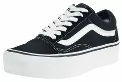 "Old Skool Platform" Creepers Zwart-wit Van Vans